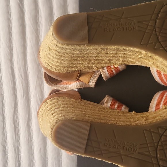 Kenneth Cole Reaction Slip on wedge heel Sandal Size 8 New With Box - Picture 5 of 9